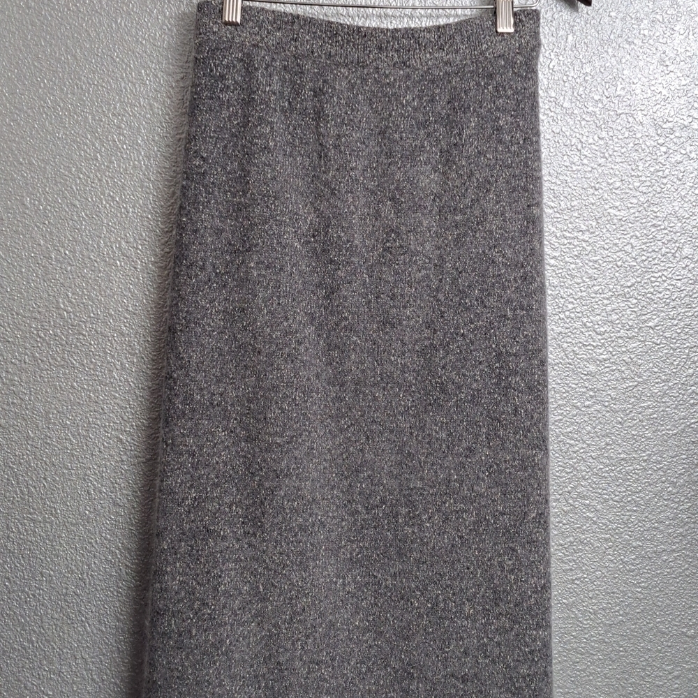 Segue Vintage Silk, Angora Blend Midi Skirt   Size 2X